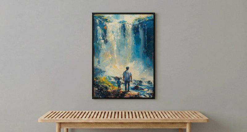 Iguazu Falls Wall Art, Father And Son Decor - Fathers Day Gift