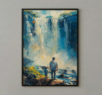 Iguazu Falls Wall Art, Father And Son Decor - Fathers Day Gift