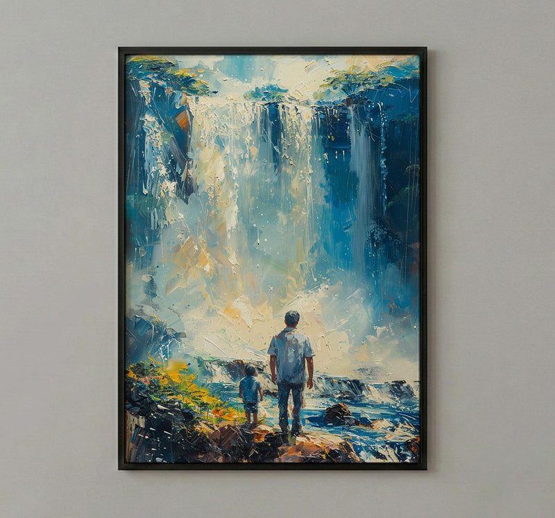 Iguazu Falls Wall Art, Father And Son Decor - Fathers Day Gift