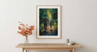 Amazon Rainforest Poster, Father And Child Art - Explorer Dad Gift