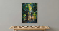 Amazon Rainforest Poster, Father And Child Art - Explorer Dad Gift