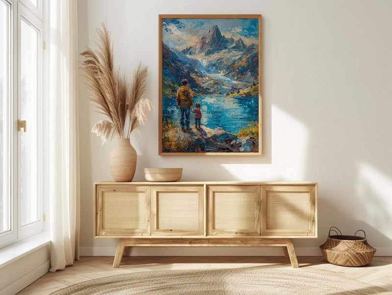 Patagonia Landscape Art Print, Mountain Wall Art - Gift For Dad