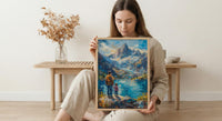 Patagonia Landscape Art Print, Mountain Wall Art - Gift For Dad