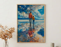 Salar De Uyuni Wall Art, Father And Son Print - Wanderlust Travel Decor