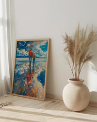 Salar De Uyuni Wall Art, Father And Son Print - Wanderlust Travel Decor