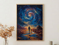 Atacama Desert Art Print, Father And Son Poster - Fathers Day Gift