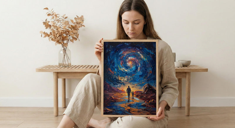 Atacama Desert Art Print, Father And Son Poster - Fathers Day Gift