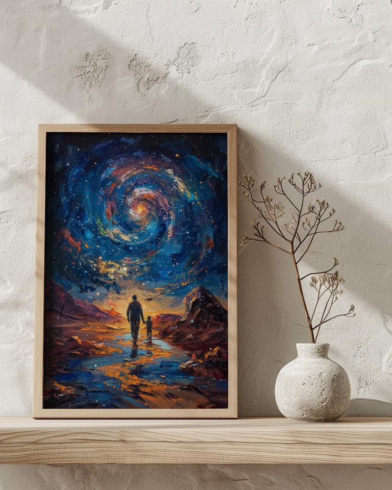 Atacama Desert Art Print, Father And Son Poster - Fathers Day Gift