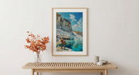Pamukkale Turkey Poster, Father And Son Art - Travel Lover Gift