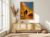 Sahara Desert Wall Art, Father And Son Print - Fathers Day Gift