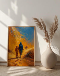 Sahara Desert Wall Art, Father And Son Print - Fathers Day Gift