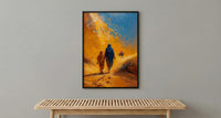 Sahara Desert Wall Art, Father And Son Print - Fathers Day Gift