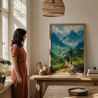 Vietnam Landscape Art Print, Father And Son Poster - Gift For Dad