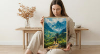 Vietnam Landscape Art Print, Father And Son Poster - Gift For Dad