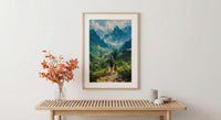 Vietnam Landscape Art Print, Father And Son Poster - Gift For Dad