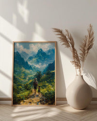Vietnam Landscape Art Print, Father And Son Poster - Gift For Dad