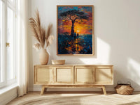 Baobab Tree Wall Art, Father And Daughter Print - Fathers Day Gift