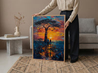 Baobab Tree Wall Art, Father And Daughter Print - Fathers Day Gift