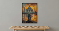 Taj Mahal Art Print, Father And Son Decor - Fathers Day Gift