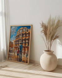 Hawa Mahal Wall Art, Father And Son Decor - Fathers Day Gift