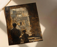 Ajanta Caves Wall Art, Father And Son Decor - Dad Birthday Gift