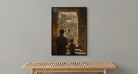 Ajanta Caves Wall Art, Father And Son Decor - Dad Birthday Gift