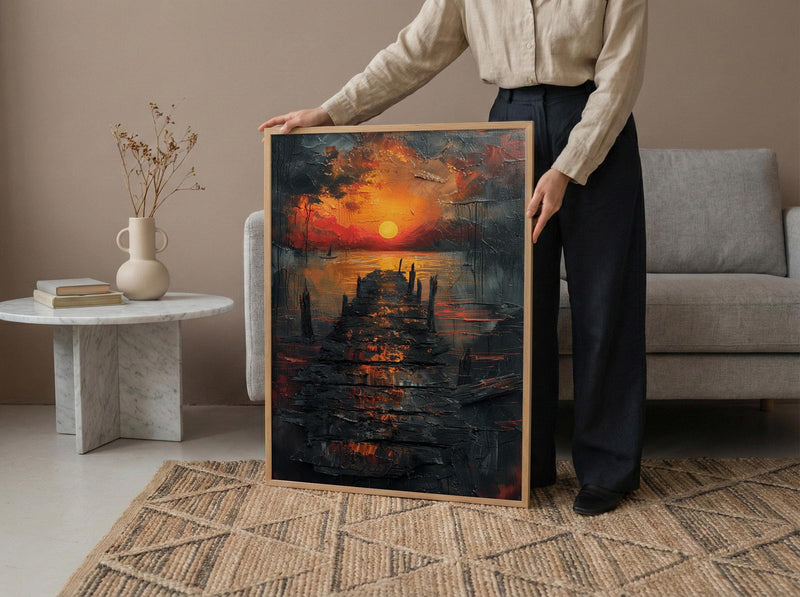 1776 Landscape Wall Art, American Revolution Decor - Historic Battlefield Print