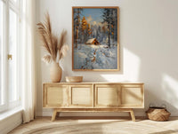 Valley Forge Poster, American Revolution Decor - Historic Winter Landscape