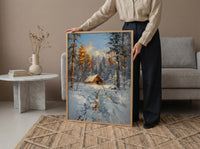 Valley Forge Poster, American Revolution Decor - Historic Winter Landscape