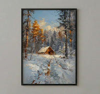 Valley Forge Poster, American Revolution Decor - Historic Winter Landscape