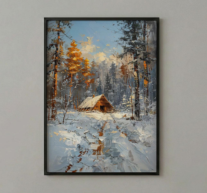 Valley Forge Poster, American Revolution Decor - Historic Winter Landscape