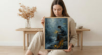 Minute Man Scout Art Print, Colonial Forest Decor - Historic Americana Poster