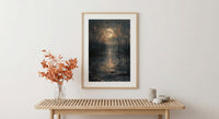 Continental Army Camp Art Print, Historic Swamp Decor - Midnight Americana Poster
