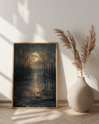 Continental Army Camp Art Print, Historic Swamp Decor - Midnight Americana Poster