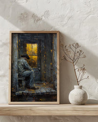 Colonial Soldier Poster, Historic Porch Decor - Vintage Americana Watch Art