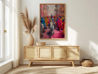 Baraat Procession Art, Indian Wedding Decor - Desi Wedding Gift