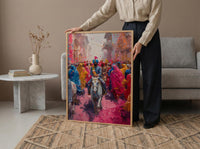 Baraat Procession Art, Indian Wedding Decor - Desi Wedding Gift