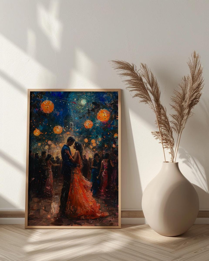 Sangeet Night Poster, Indian Dance Wall Art - Anniversary Gift