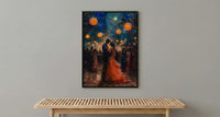 Sangeet Night Poster, Indian Dance Wall Art - Anniversary Gift