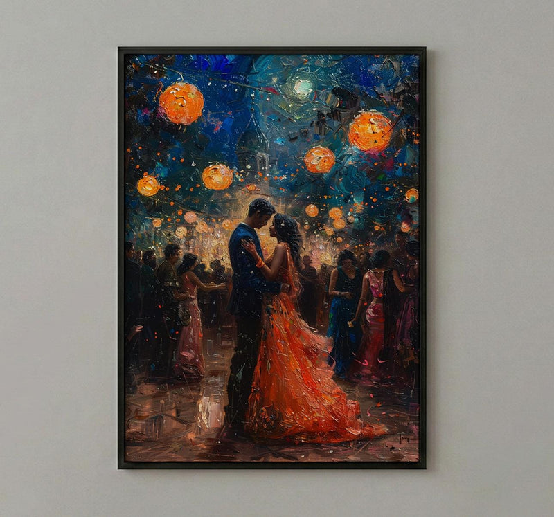 Sangeet Night Poster, Indian Dance Wall Art - Anniversary Gift