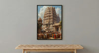 South Indian Wedding, Kerala Temple Decor - Cultural Wall Art