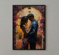 Mexican Hacienda Art, Latin Wedding Decor - Newlywed Gift