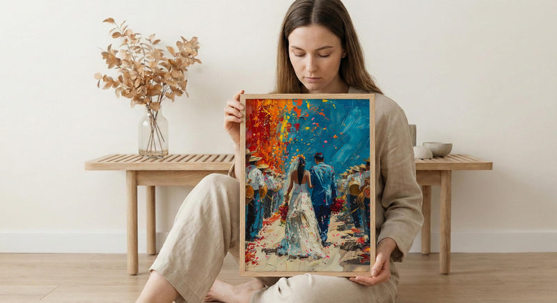 Fiesta de Boda Print, Latin Wedding Parade - Cultural Art