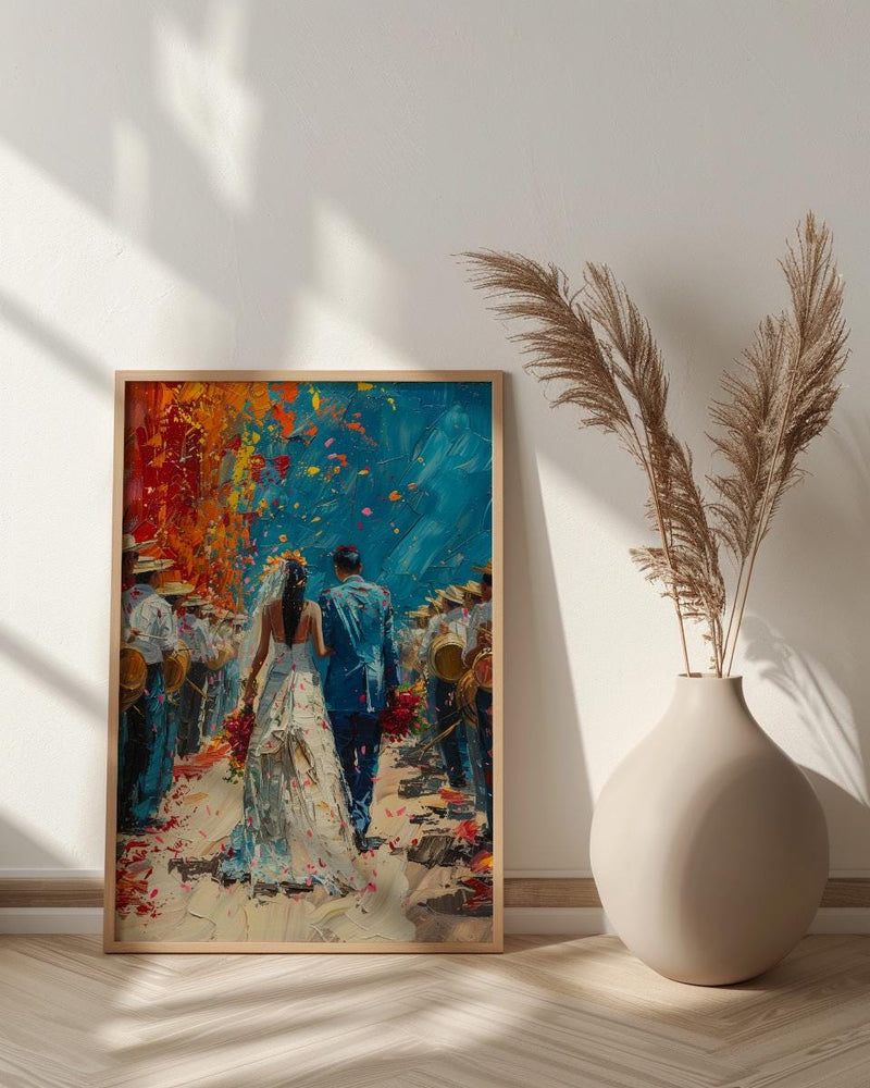 Fiesta de Boda Print, Latin Wedding Parade - Cultural Art