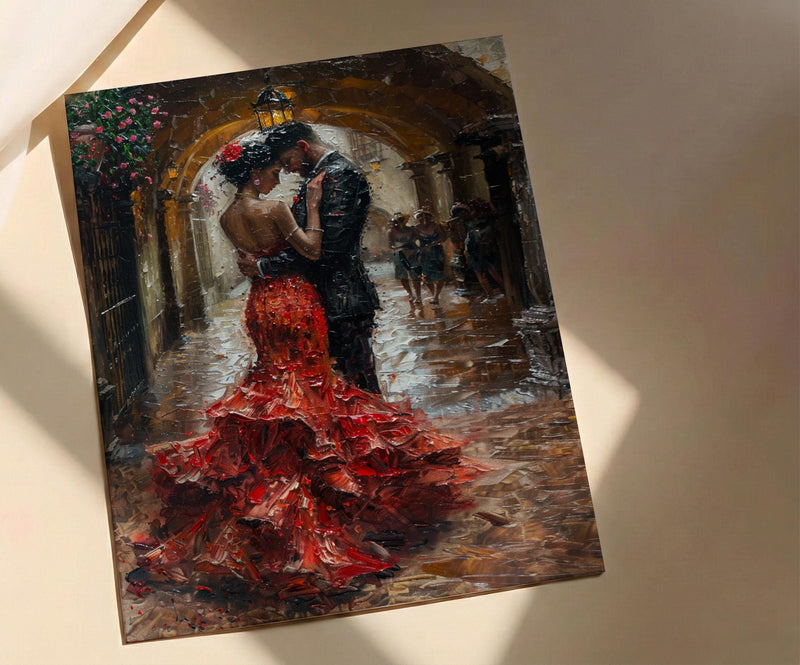 Flamenco Dancer Art, Spanish Wedding Decor - Anniversary Gift