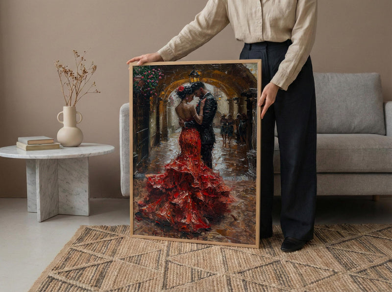 Flamenco Dancer Art, Spanish Wedding Decor - Anniversary Gift