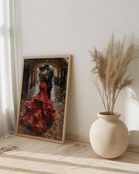 Flamenco Dancer Art, Spanish Wedding Decor - Anniversary Gift