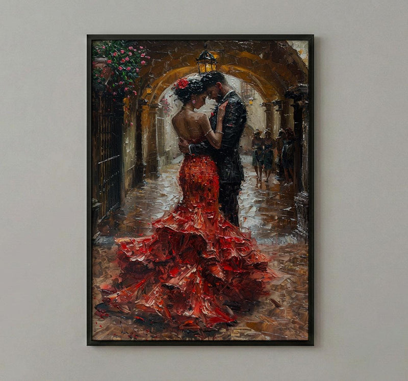 Flamenco Dancer Art, Spanish Wedding Decor - Anniversary Gift