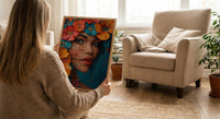 Tropical Floral Art, Mexican Bride Poster - Boho Decor