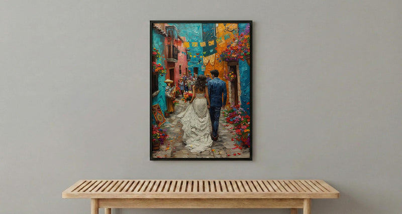 Callejoneada Art, Mexican Wedding Parade - Mariachi Decor